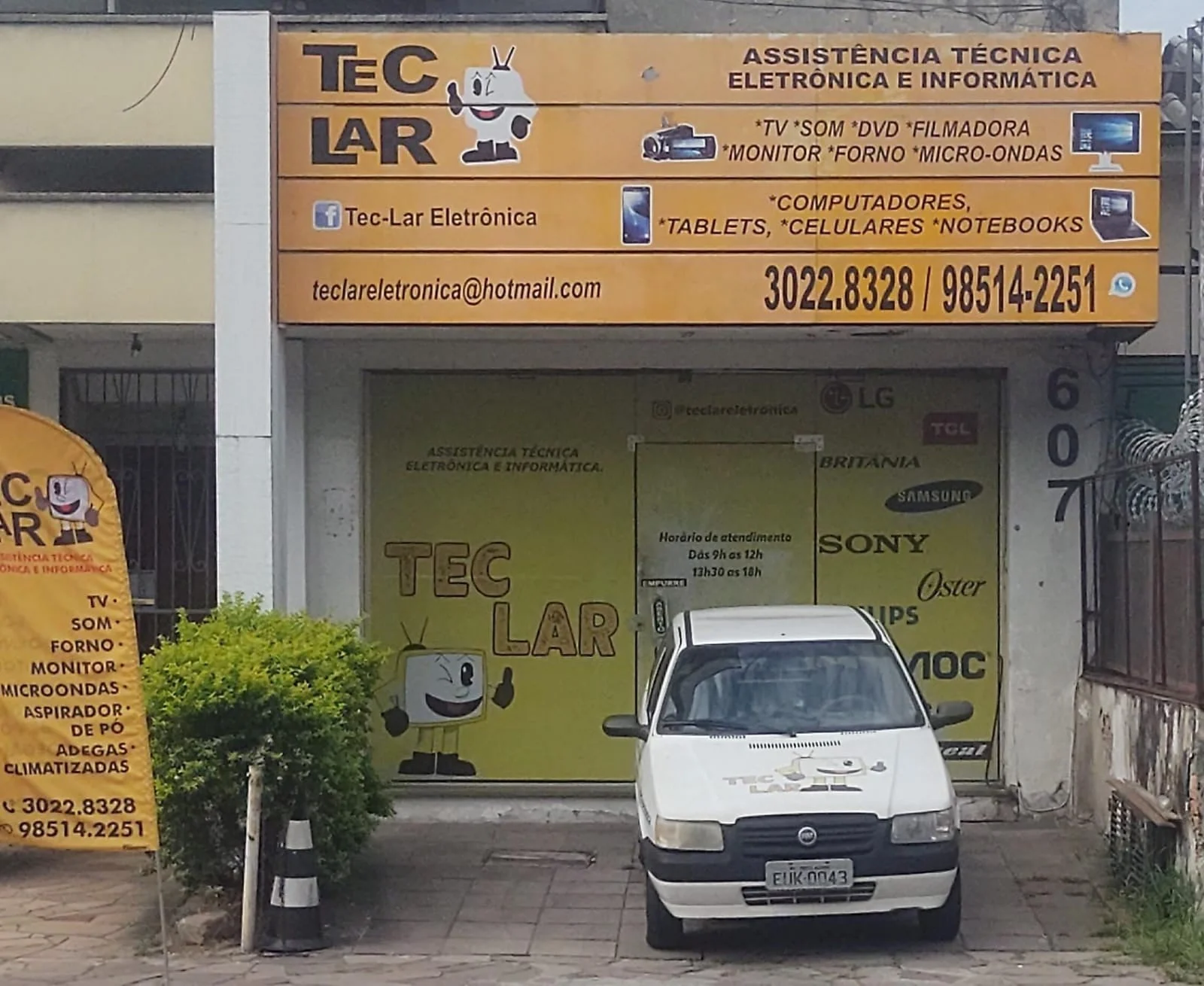 Área de atendimento da Tec Lar Eletrônica